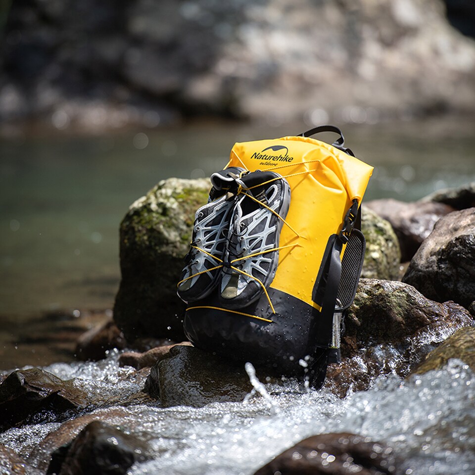 image 1 of Wet and Dry Separation Waterproof 30L Bag | Brown | Khaki