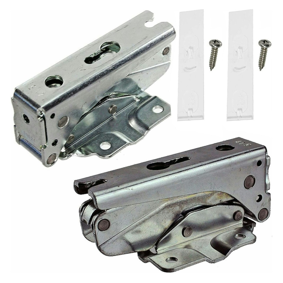 image 1 of SPARES2GO Integrated Fridge Door Hinges for AEG Electrolux Freezer 3362 3363 5.0 41,5 Silver