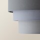 image 5 of ValueLights Aztec 3 Tier Charcoal Fabric Ceiling Light Shade | Grey