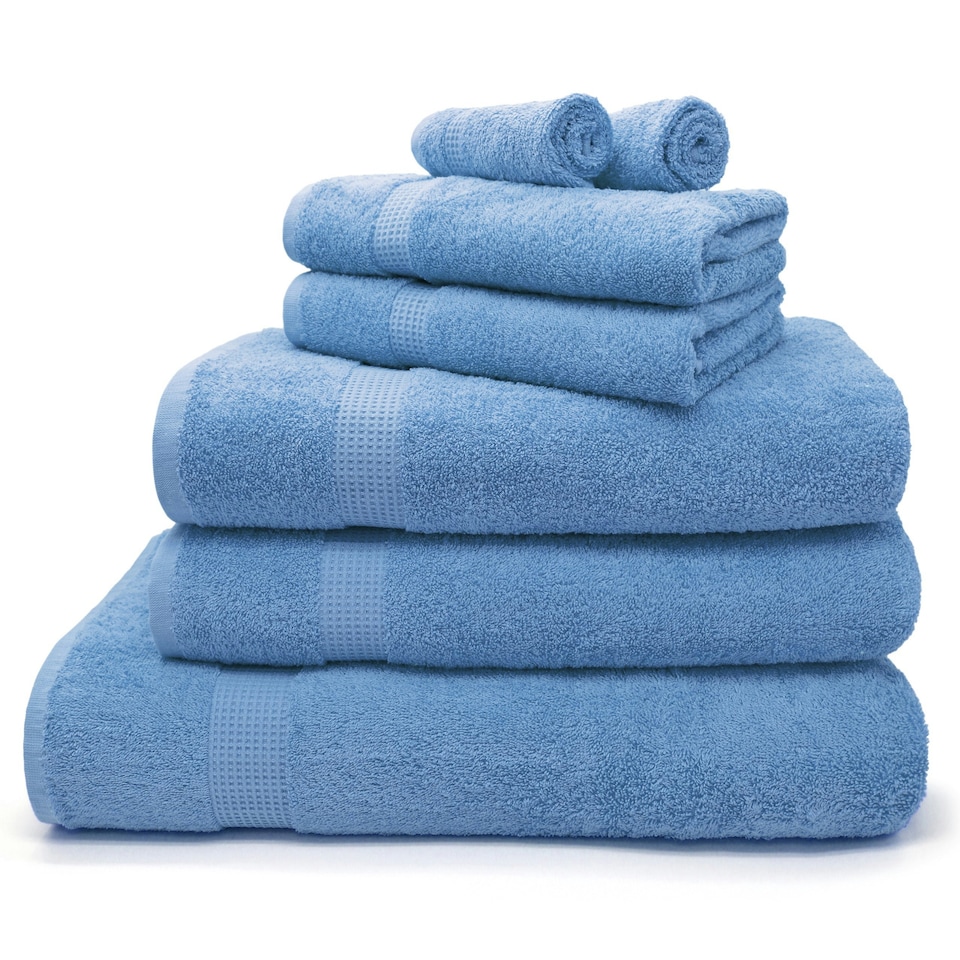 Luxury 100% Egyptian Cotton Towels 550gsm Blue Blue | Blue | Bath sheet