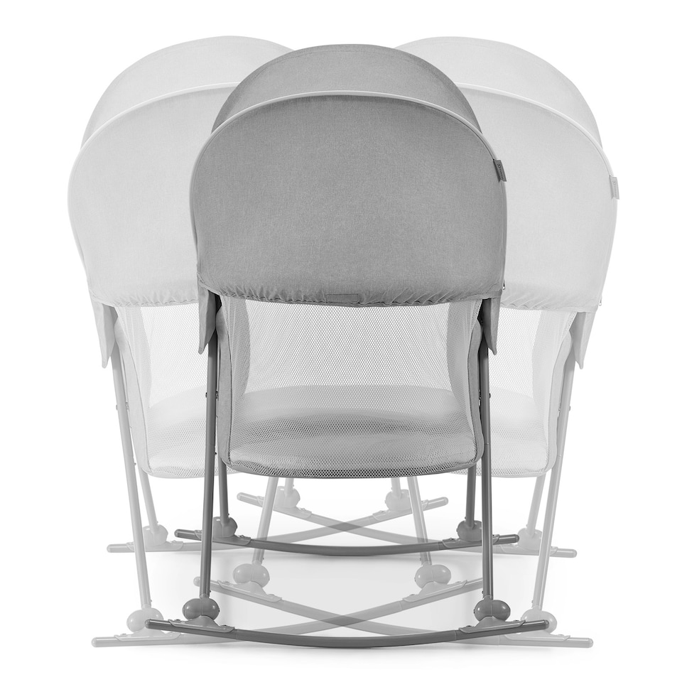 image 1 of Kinderkraft Baby Cradle Travel Cot LOVI Grey