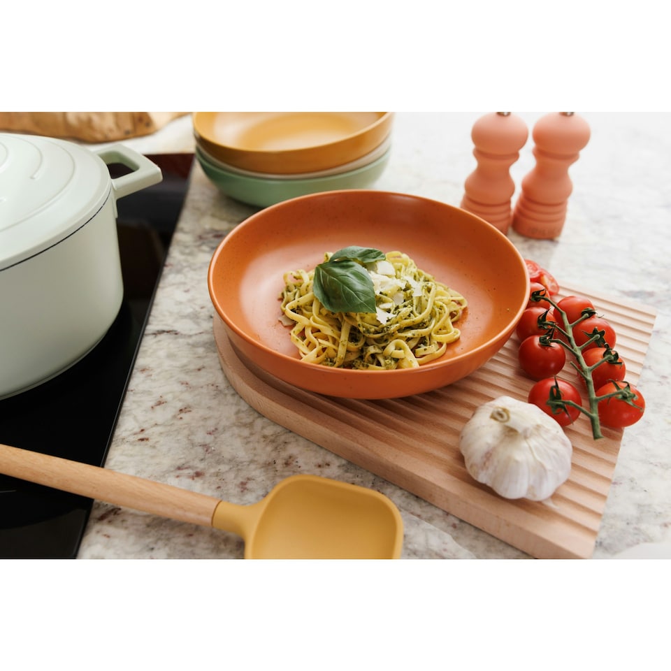 image 1 of KitchenCraft Pasta Bowl Set Stoneware 21cm Set of 4 | Multi