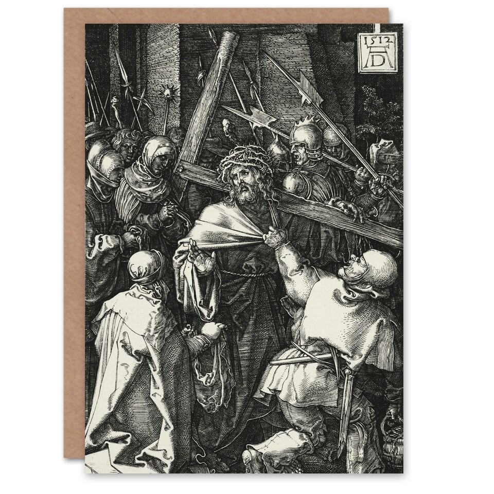 image 1 of Albrecht Durer Art Card Bearing of the Cross to Golgotha