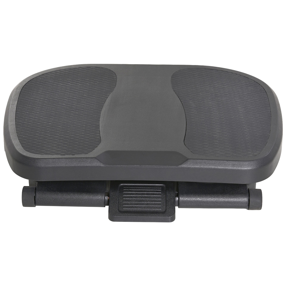 image 1 of HOMCOM Adjustable Under-Desk Footrest Height Angle Tilt Anti-Slip, Black