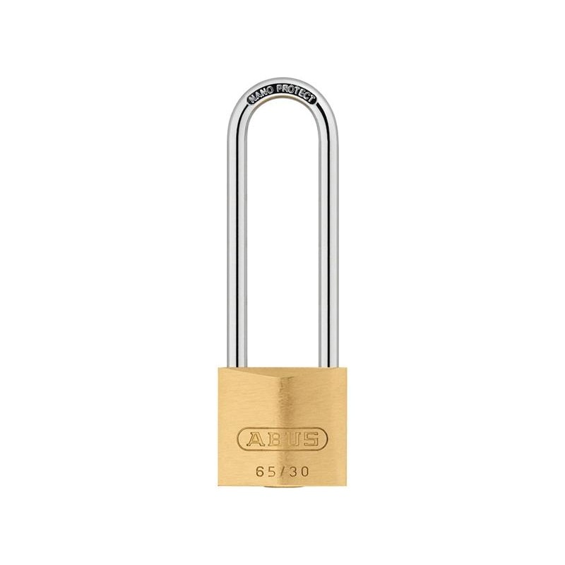 Abus Mechanical 65 Series Brass Padlock Multi Multi Colour 30mm Long Shackle 60mm 1