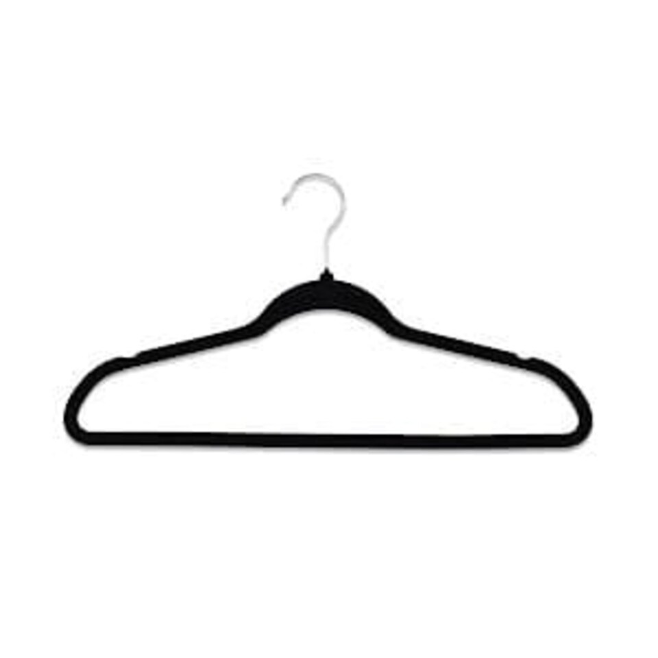 image 1 of Addis Velvet Hangers 5-Pack, Non-Slip