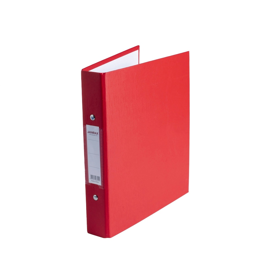 image 1 of A5 Red Paper Over Board Ring Binder by Janrax