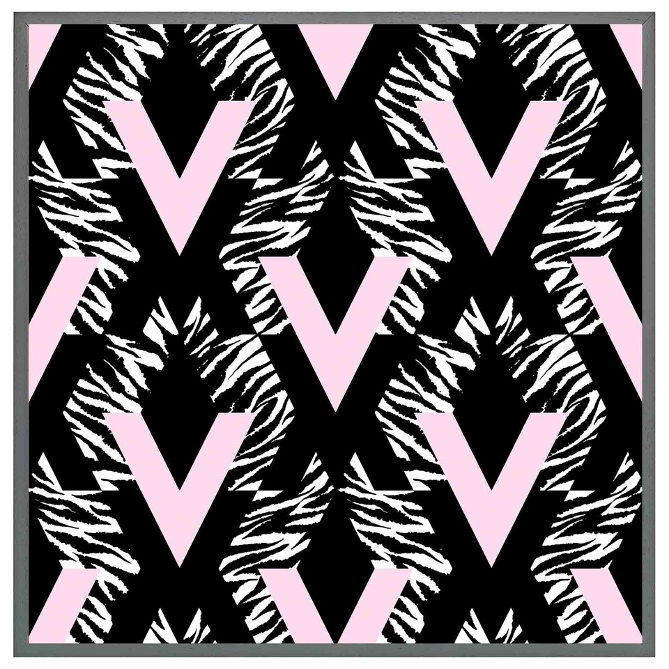 image 1 of Geometric animal print (Picutre Frame) Brown | S