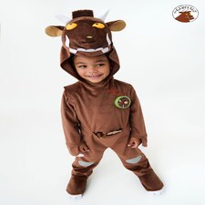Officially Licensed Gruffalo Unisex Kids Full Suit Costume - World Book Day, Dress-Up, and Role Play - Ages 3-8 | Brown | Brown | 3-4 years