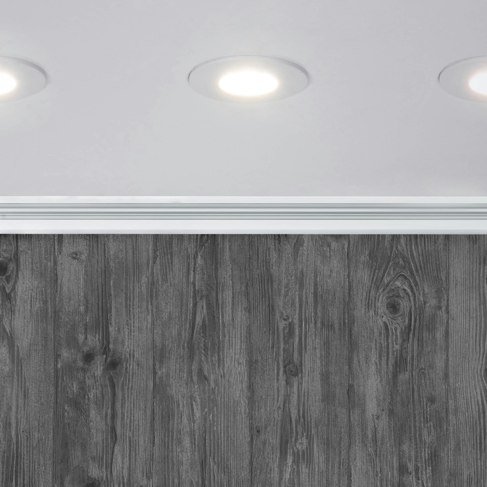 image 1 of BHS Nate LED Fixed Fire Rated IP65 Recessed Spotlight | White | Matte White | 1