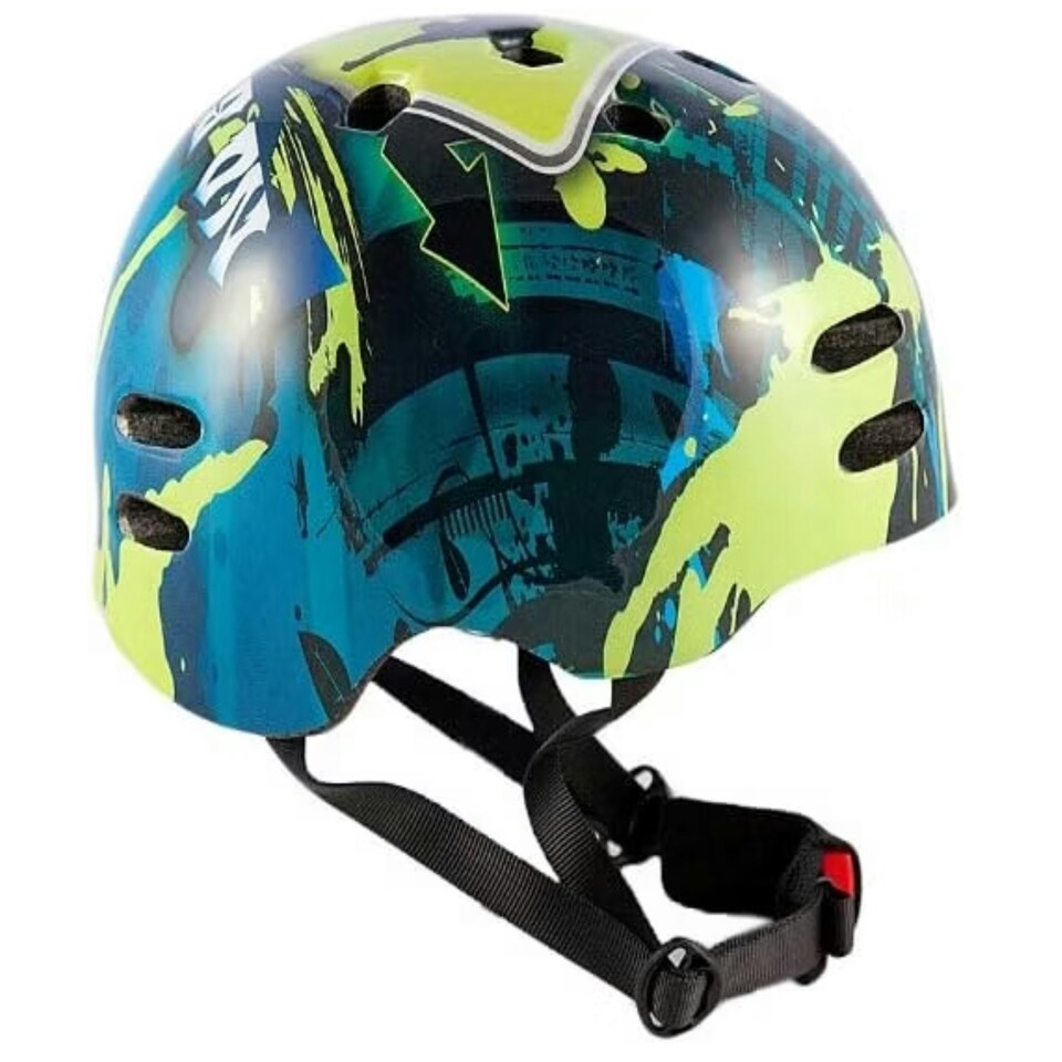 image 1 of Sport Direct "No Bounds" BMX/Skate Bike Helmet Green 55-58cm Blue | M