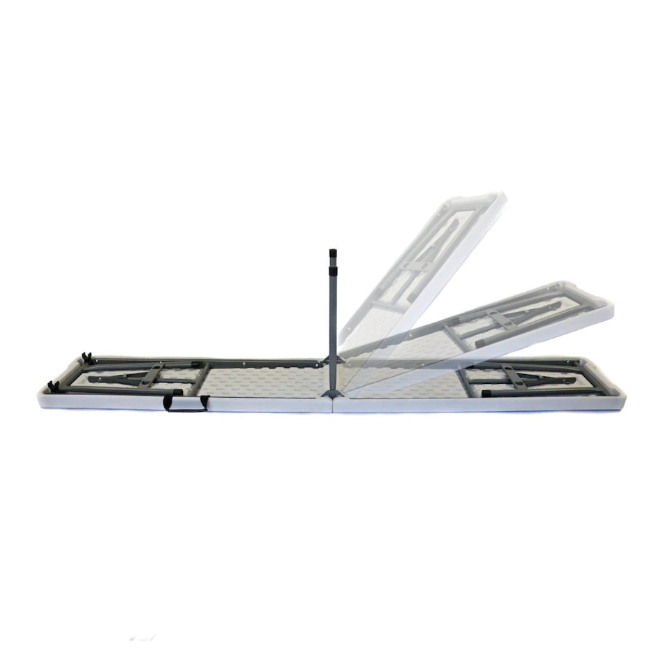 image 1 of 6ft 1.8m Folding Heavy Duty Outdoor 4 Person Trestle Bench Chair | White