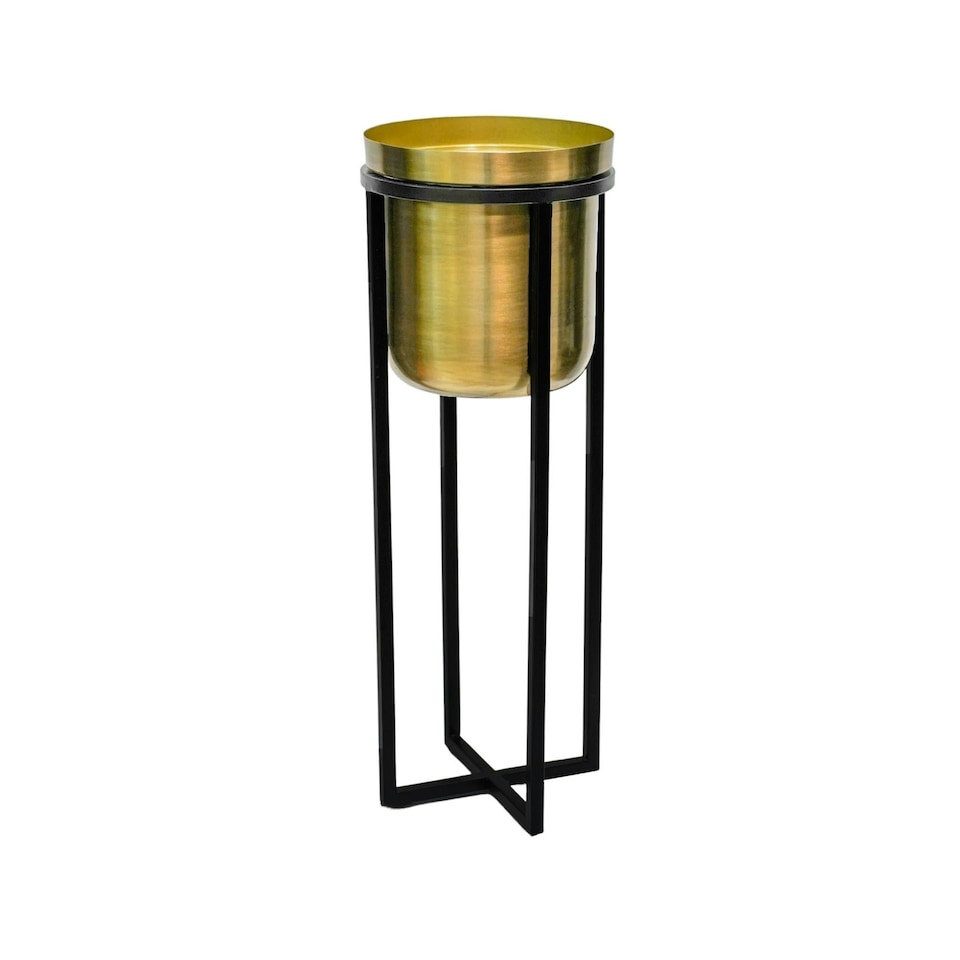 image 1 of Calla Planter Stand Gold