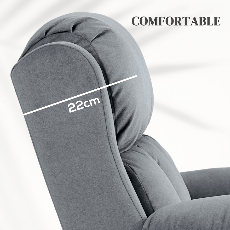 image 1 of HOMCOM Lift Chair Riser and Recliner Chair with Vibration Massage, Heat, Grey | Grey