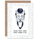 image 1 of Cool Bowler Hat Suit Fathers Day Cat Fathers Day Dad Card