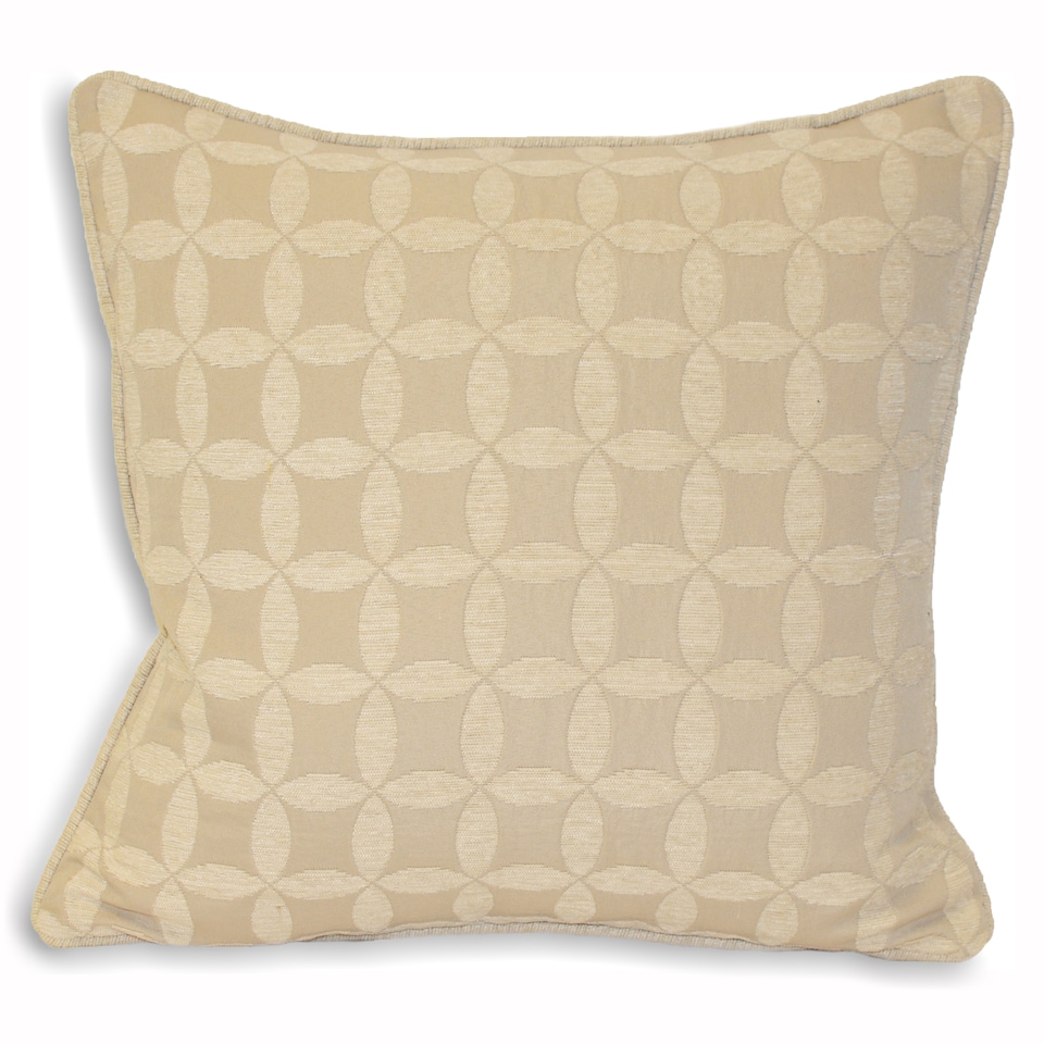 Paoletti Palma Jacquard Cushion, Natural, 55 x 55cm