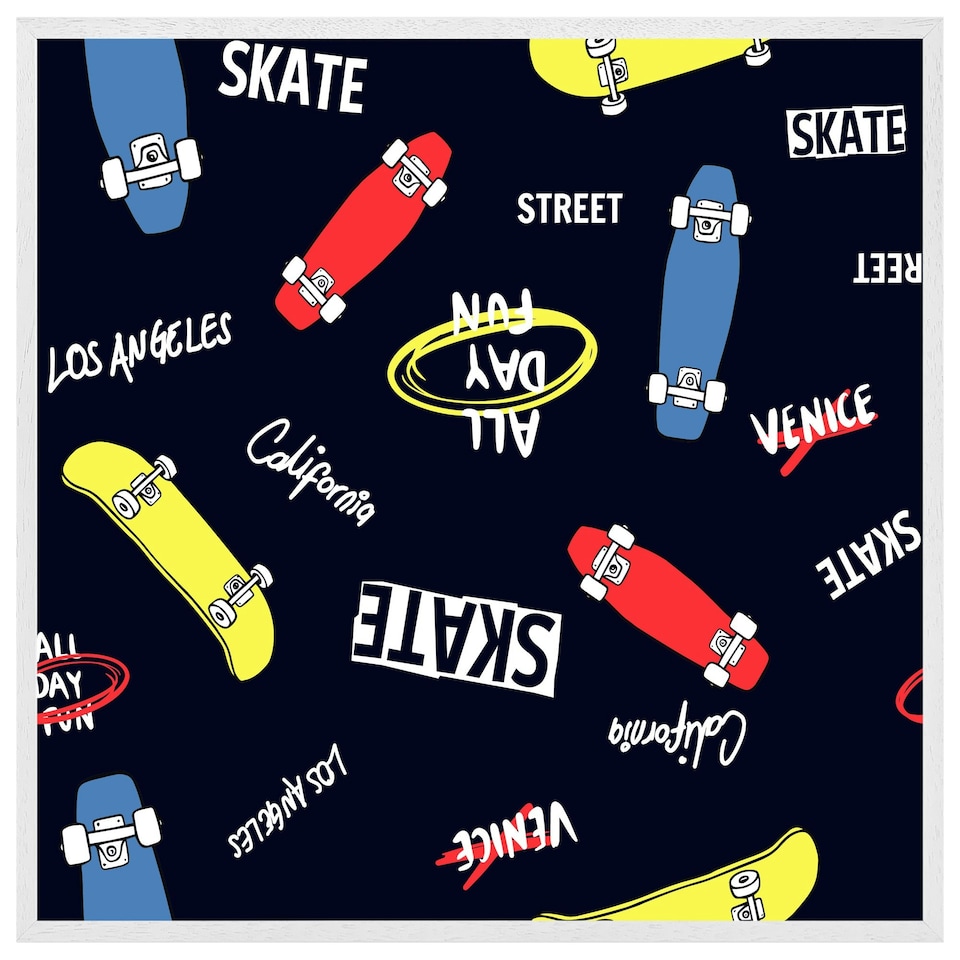image 1 of Skate (Picutre Frame) White | S
