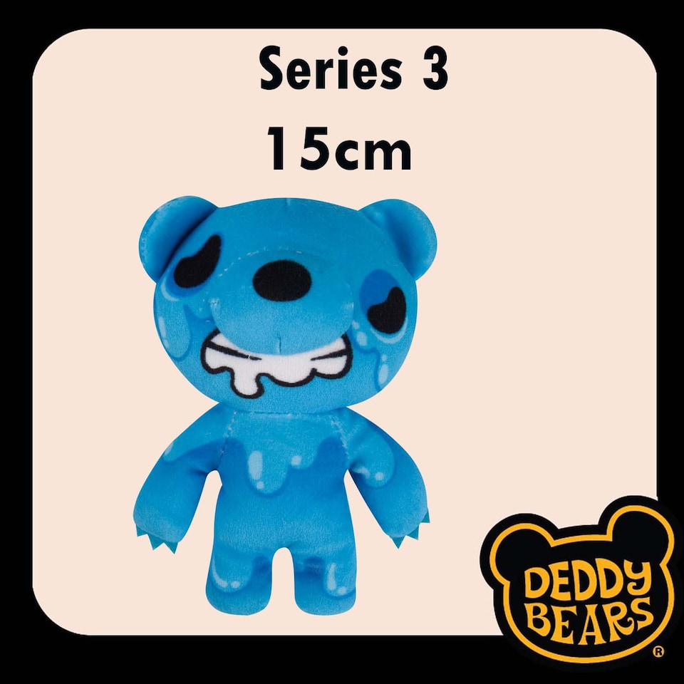 image 1 of vfm-estore Deddy Bears Dripps Plush Soft Toy 14 x 15 x 8 cm - Blue