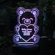 image 5 of Personalised Bear Memorial Outdoor Solar Light