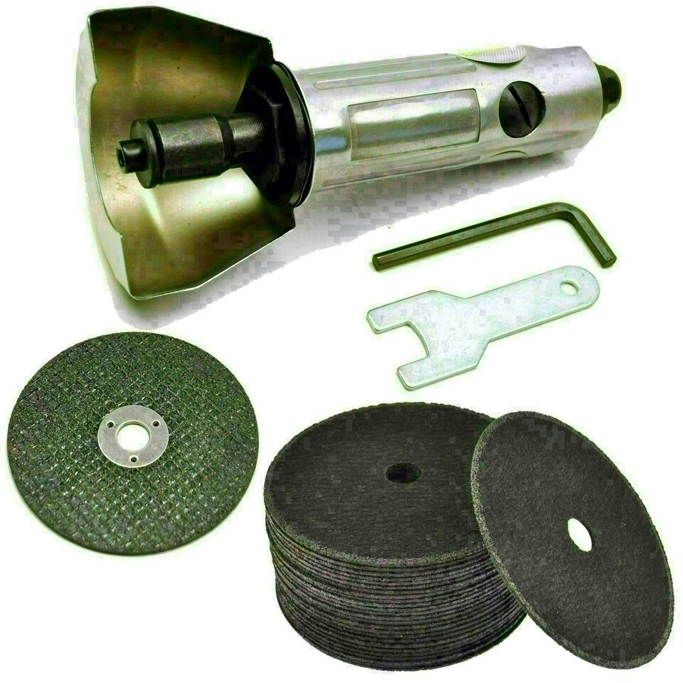 image 1 of 3" Air Cut Off Tool Cut-off Tool Grinder Cutoff 25pk Cutting Grinding Discs 75mm