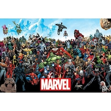 Marvel Universe Comic Poster - Multicoloured - One Size