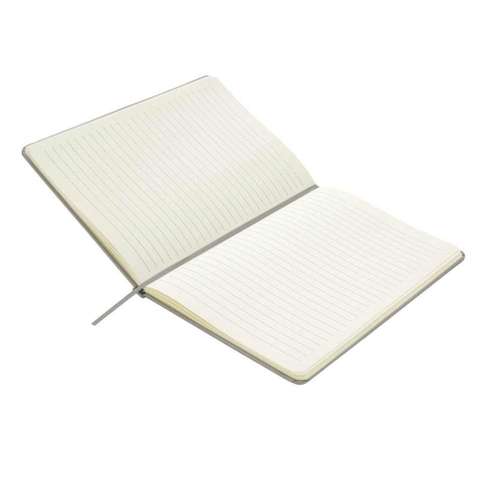 image 1 of XD Collection Classic Hard Cover A5 Notebook - Silver - One Size