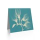 image 2 of Magnolia Branch Xray Photo Teal Blue Floral Art Card