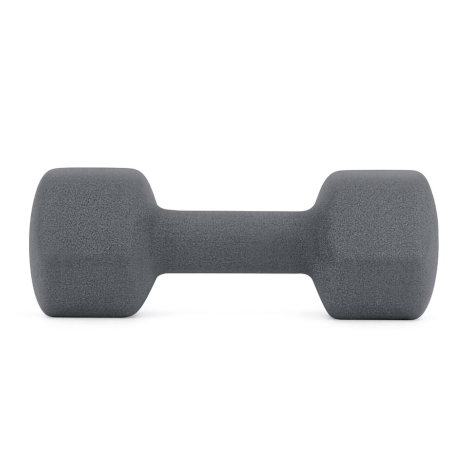 image 1 of Pair of 7kg Hex Anti Roll Neoprene Non Slip Hand Dumbbells Workout Weights
