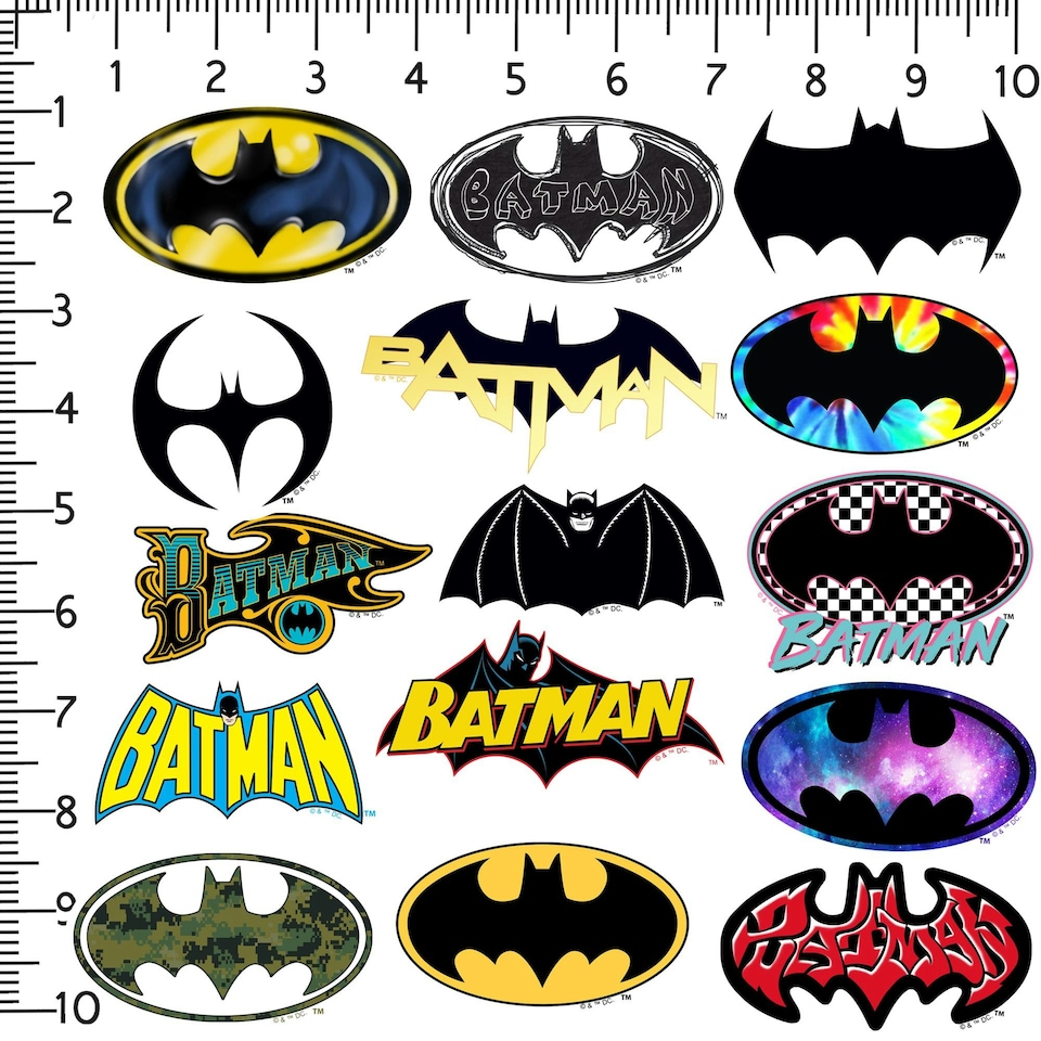 image 1 of Batman Deluxe Stickers (Pack of 100) - Multicoloured - One Size