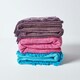image 6 of Homescapes Nirvana Slub Cotton Mauve Throw - 255 x 360 cm Purple