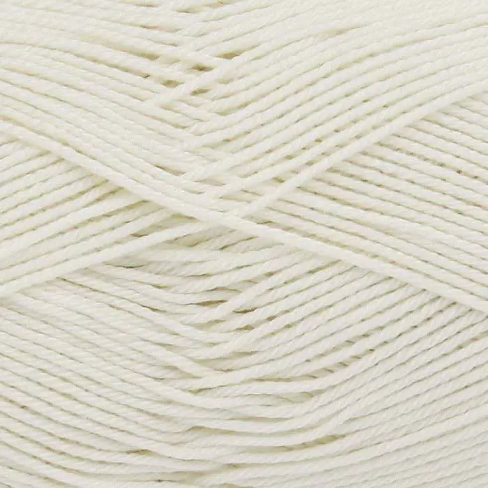 King Cole Cream Giza Cotton 4 Ply Yarn (Value Pack 12 x 50g Balls) For Crochet, Knitting - 158m per ball