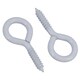 image 4 of Screw Eye Hooks Fasteners Picture Curtain Hanger 8mm Hook 30mm Length 28pc