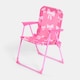 image 7 of OHS Kids Bows Folding Bistro Set Table Chair with Parasol Garden Patio | Pink | Hot Pink