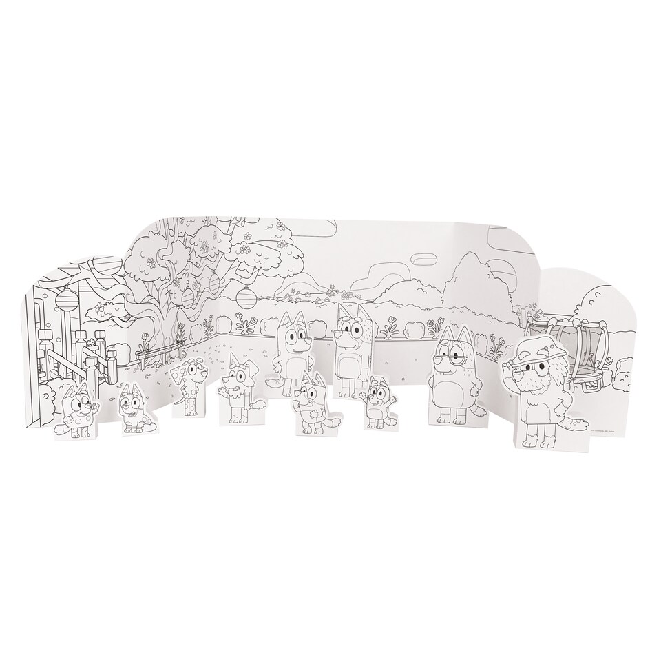 image 1 of Bluey Build, Colour & Play Set