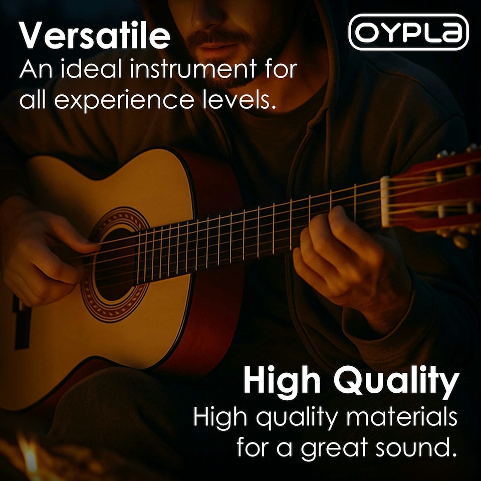 image 1 of Oypla 34" Half Size 1/2 6 String Classical Acoustic Guitar Brown