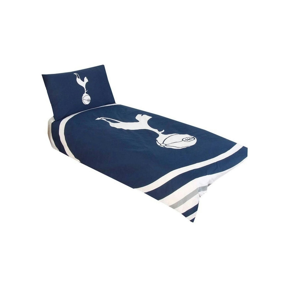 Tottenham Hotspur FC Pulse Duvet Cover Set - Navy/White - Single