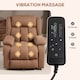 image 4 of HOMCOM Power Lift Recliner Chair with Massage, Linen Overstuffed Lift Chair for Elderly, Electric Recliner Armchair with Footrest, Remote Control and Side Pocket, for Living Room, Brown | Brown | Brown