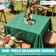image 6 of Square Damask Table Cloth, Soft Washable Table Cover - 90" x 90"