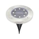 image 4 of GardenKraft Stainless Steel Solar Ground Lights