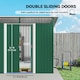 image 4 of Outsunny Garden Shed Outdoor Storage Tool Organizer w/ Double Sliding Door