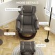 image 6 of HOMCOM Massage Recliner Chair with Footstool and Adjustable Backrest, Brown 