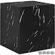 image 1 of Coffee Table Lasley in a Modern Minimalist Cube Design with Luxury Materials | Black | Black marble look | 45 x 45 x 50 cm | 1