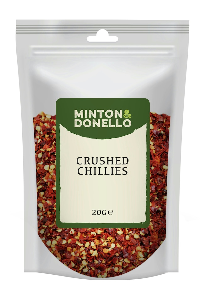 image 1 of Minton & Donello Crushed Chillies 10 x 20g