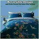 image 7 of Akari Floral Printed Duvet Cover Set Reversible Polycotton Beddings Blue | Single