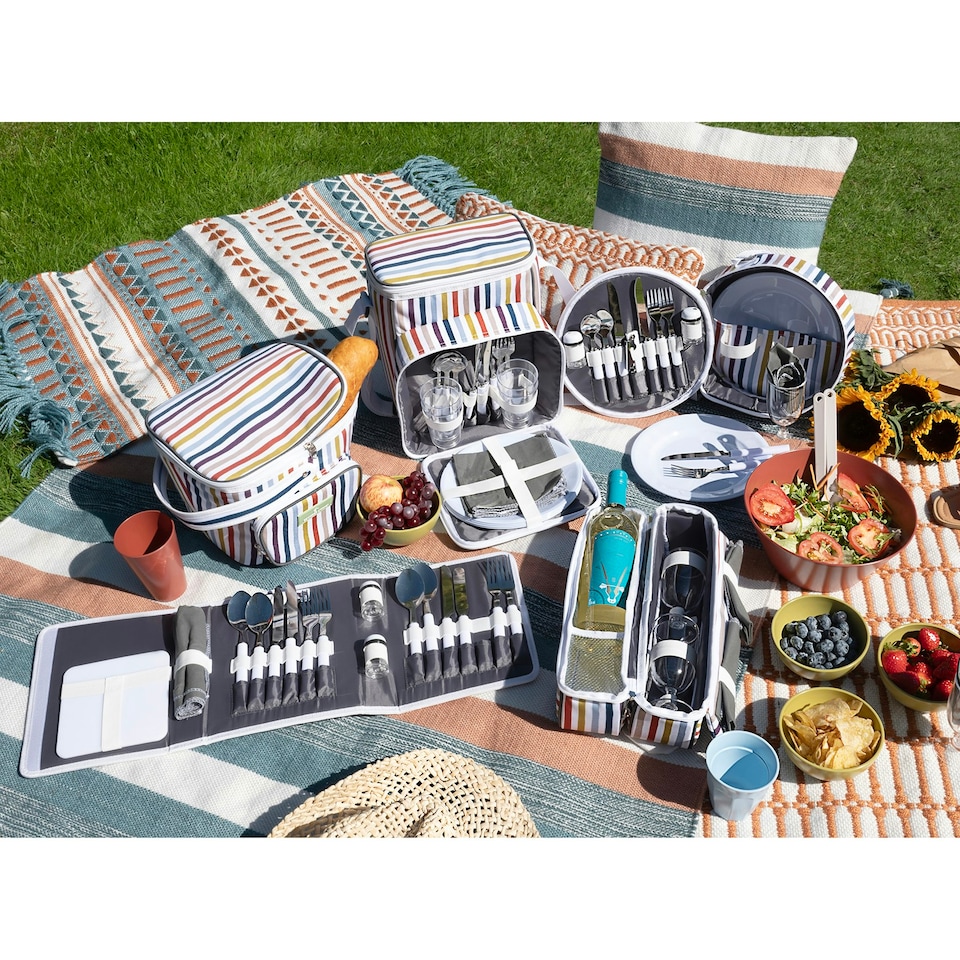 image 1 of Country Living 4-Person Cutlery Picnic set