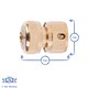 image 2 of Green Blade Brass Hose End Connector - 1/2" - Brass