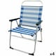 image 1 of Beach Chair Aktive Blue White 48 x 88 x 50 cm Aluminium Foldable (4 Units) N/A