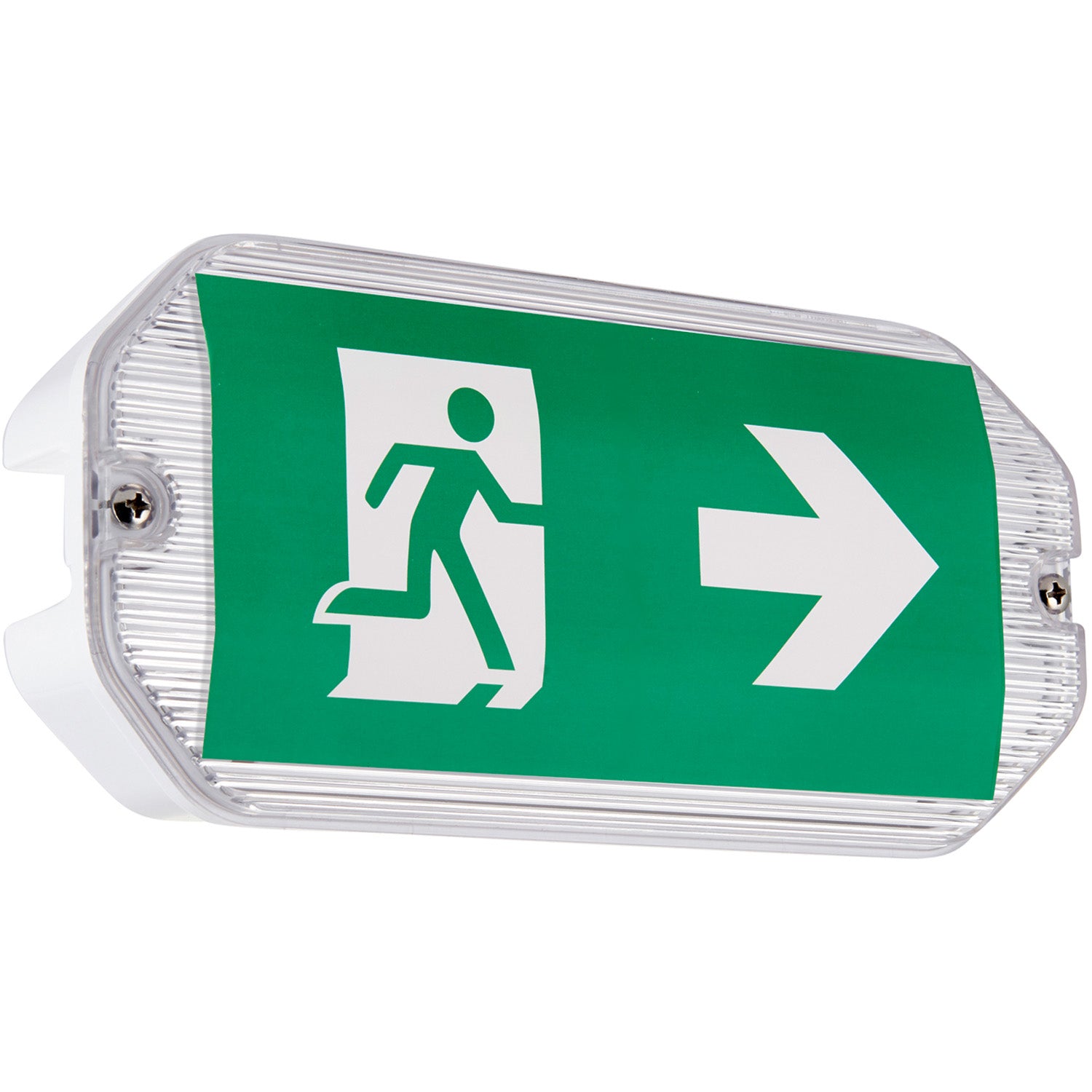 Loops Outdoor Rated Emergency Exit Bulkhead Wall Light - 3W Daylight White LED - IP65