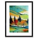image 1 of Colourful Autumn Landscape Scotland Hillside Forest Oil Framed Wall Art Print