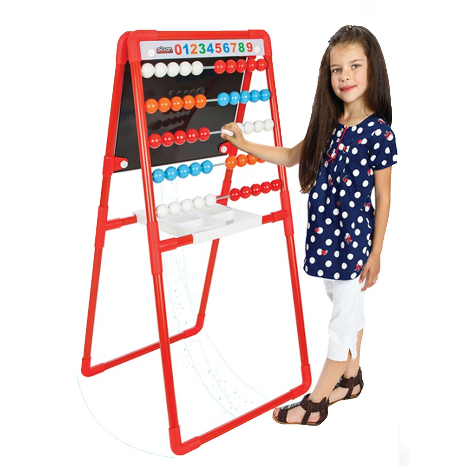 image 1 of Pilsan Red Drawing Board with Abacus